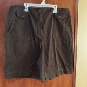 Karen Scott Brown Women's Cargo Shorts